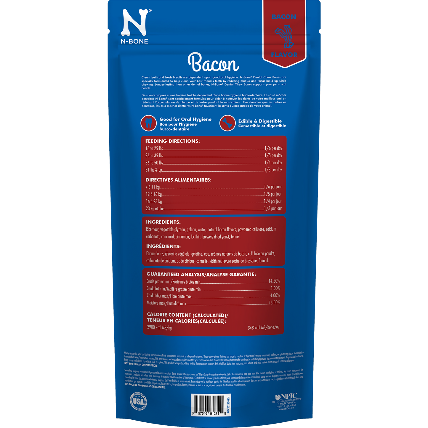 N-Bone® Bacon Dental Bones