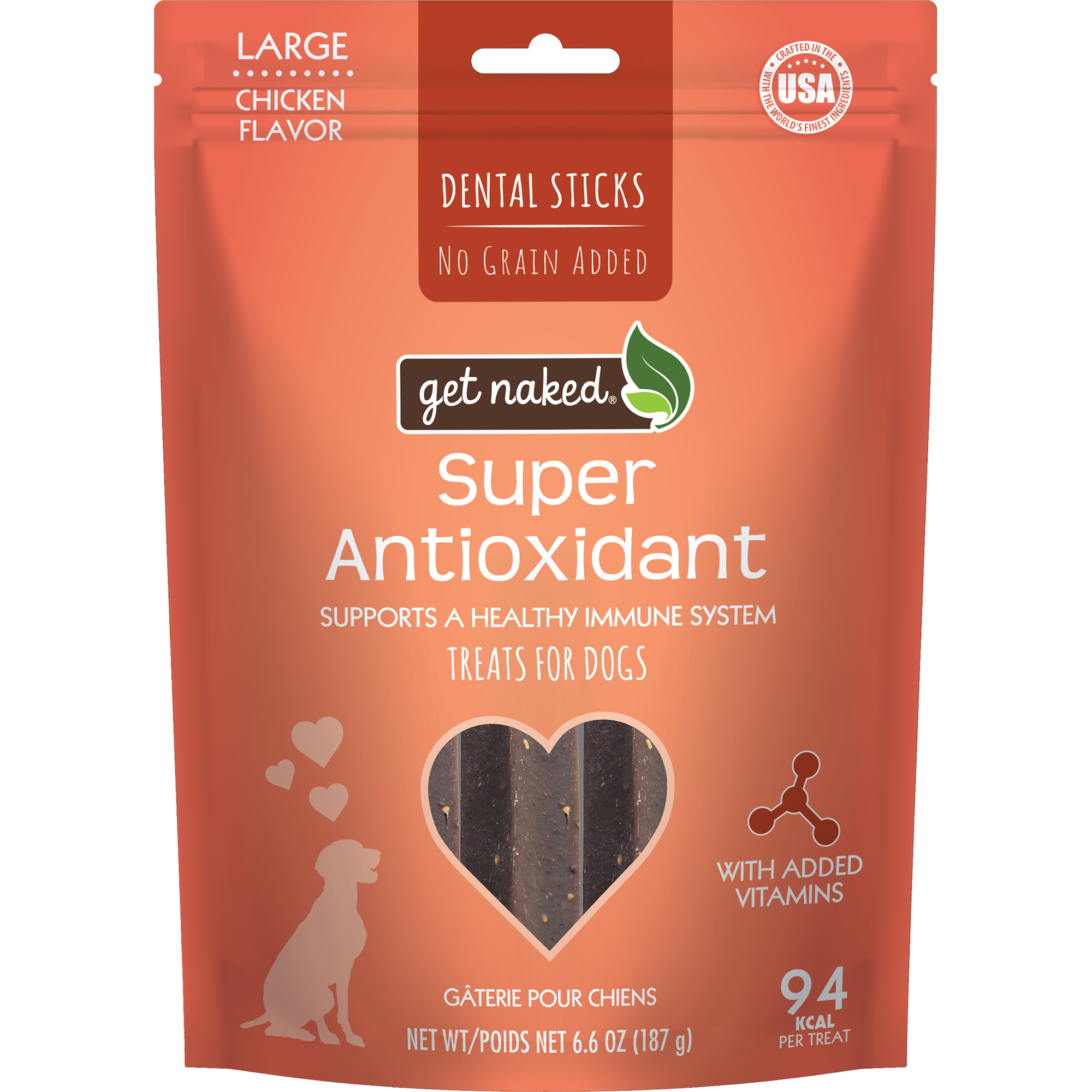 Get Naked® Super Antioxidant Dog Dental Chew Sticks – NPIC