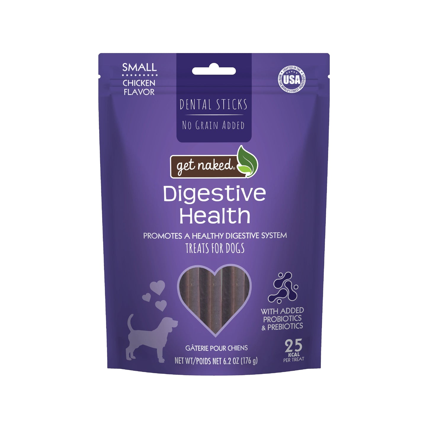 Get Naked® Digestive Health Dental Dog Chew Sticks