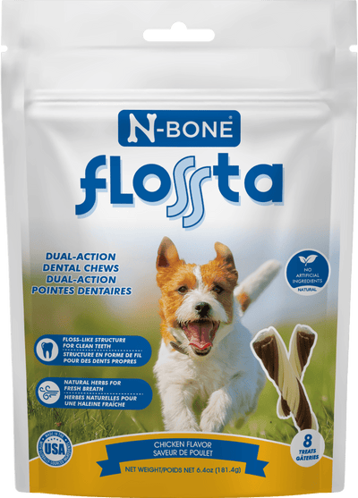 N-Bone Flossta Dual-Action Dental Chews