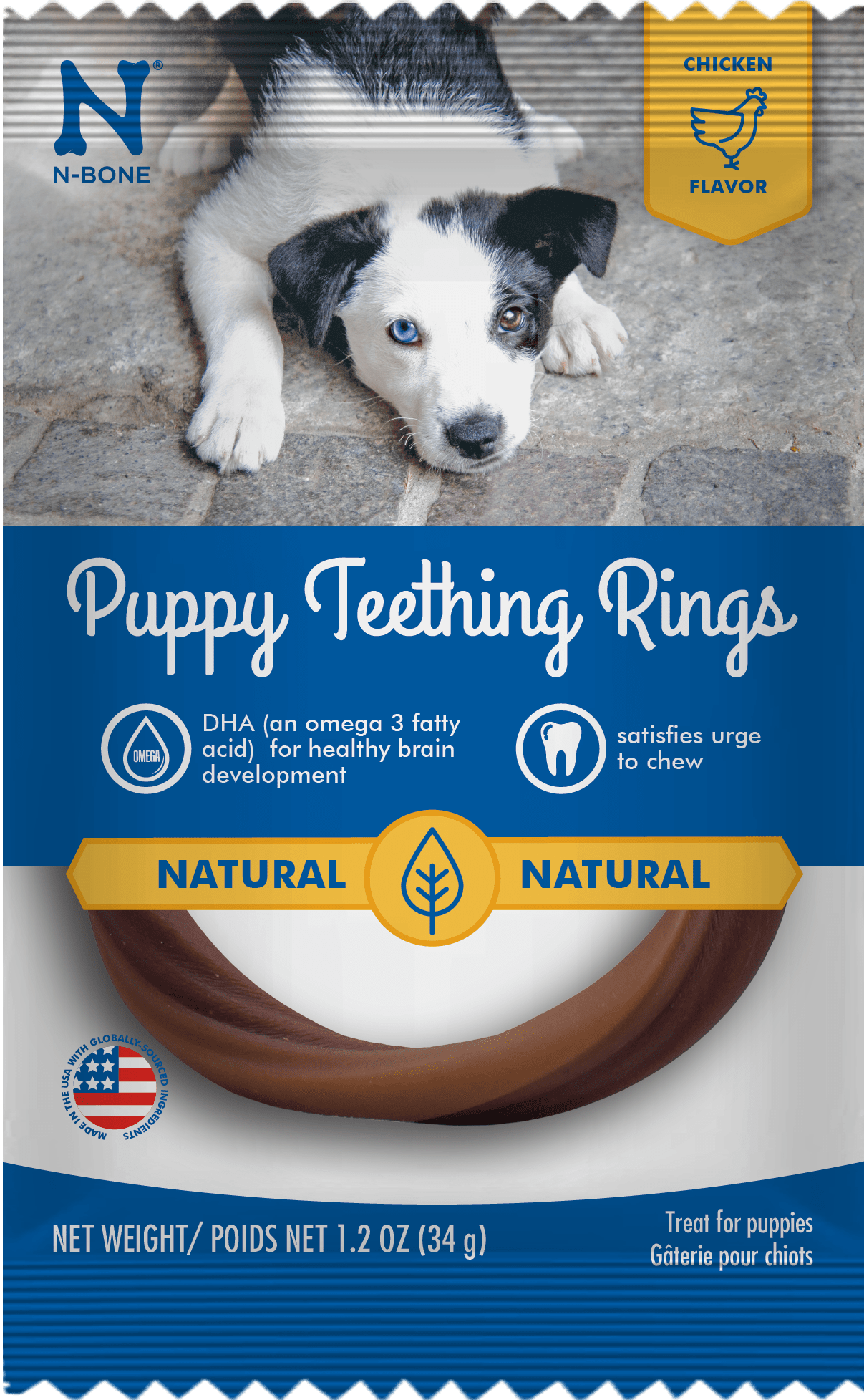N-Bone® Puppy Teething Rings Chicken Flavor