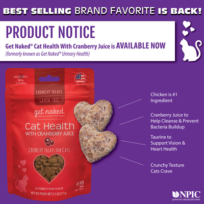 PRODUCT UPDATE - GET NAKED® CAT HEALTH WITH CRANBERRY