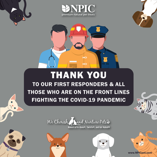 APART BUT NOT ALONE: NPIC Pet Treat Donations for Furry Friends & Front Line Heroes