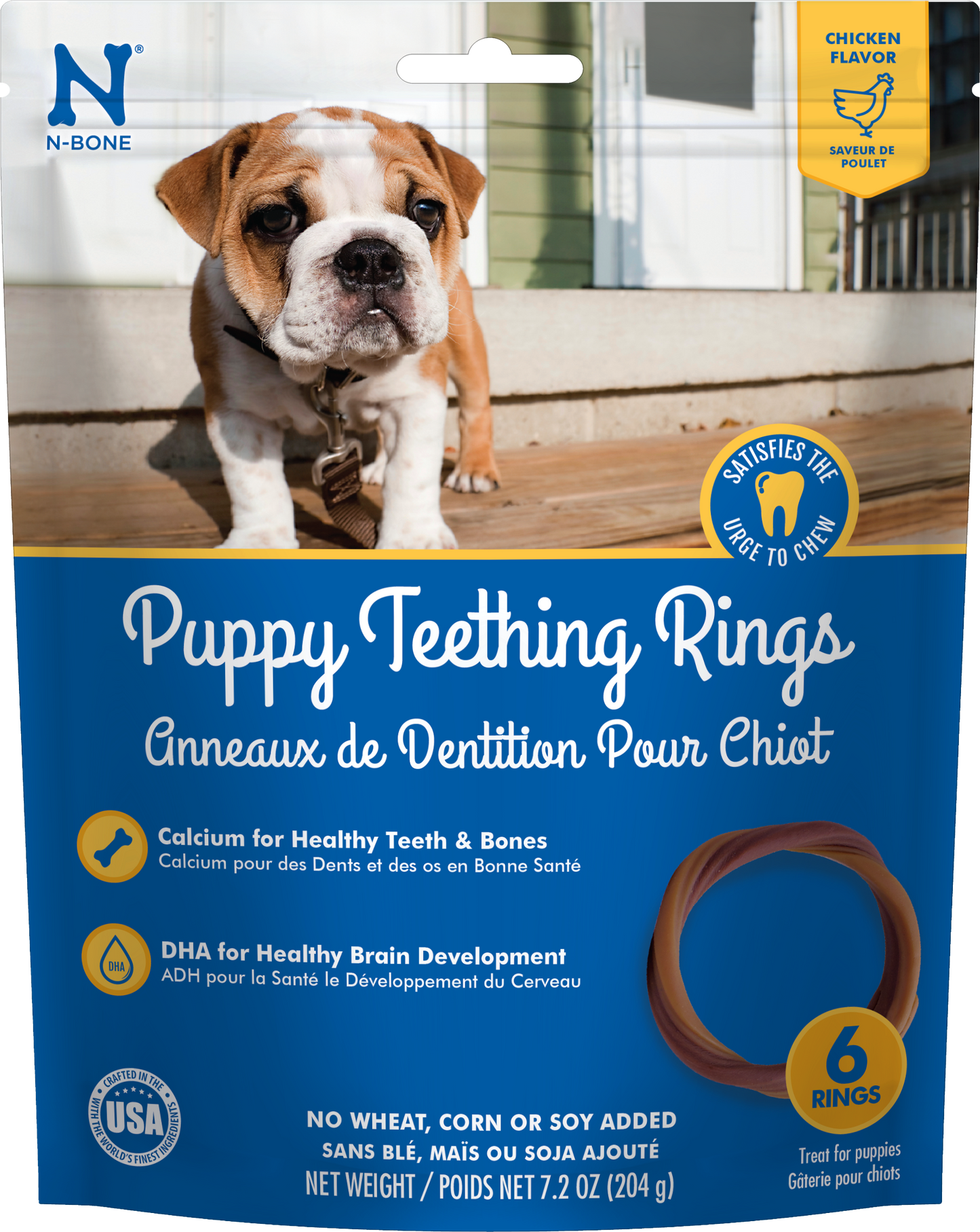 N-Bone® Puppy Teething Rings Chicken Flavor
