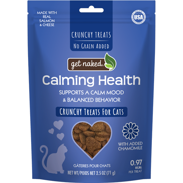 Get Naked® Calming Health Functional Crunchy Treats for Cats, Salmon & Cheese Flavor (1 Bag)