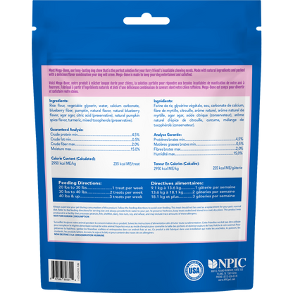 N-Bone® Mega-Bone Long-Lasting Chew Blueberry Pumpkin Muffin Flavor 6 count