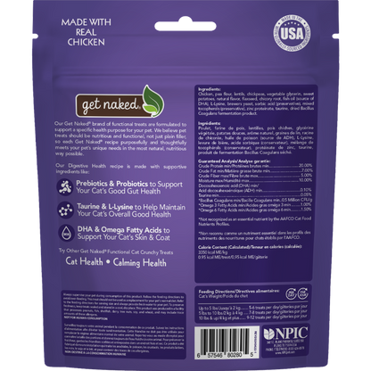 Get Naked® Digestive Health Functional Crunchy Treats for Cats, Chicken Flavor