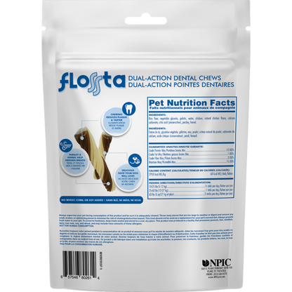 N-Bone Flossta Dual-Action Dental Chews Chicken Flavor