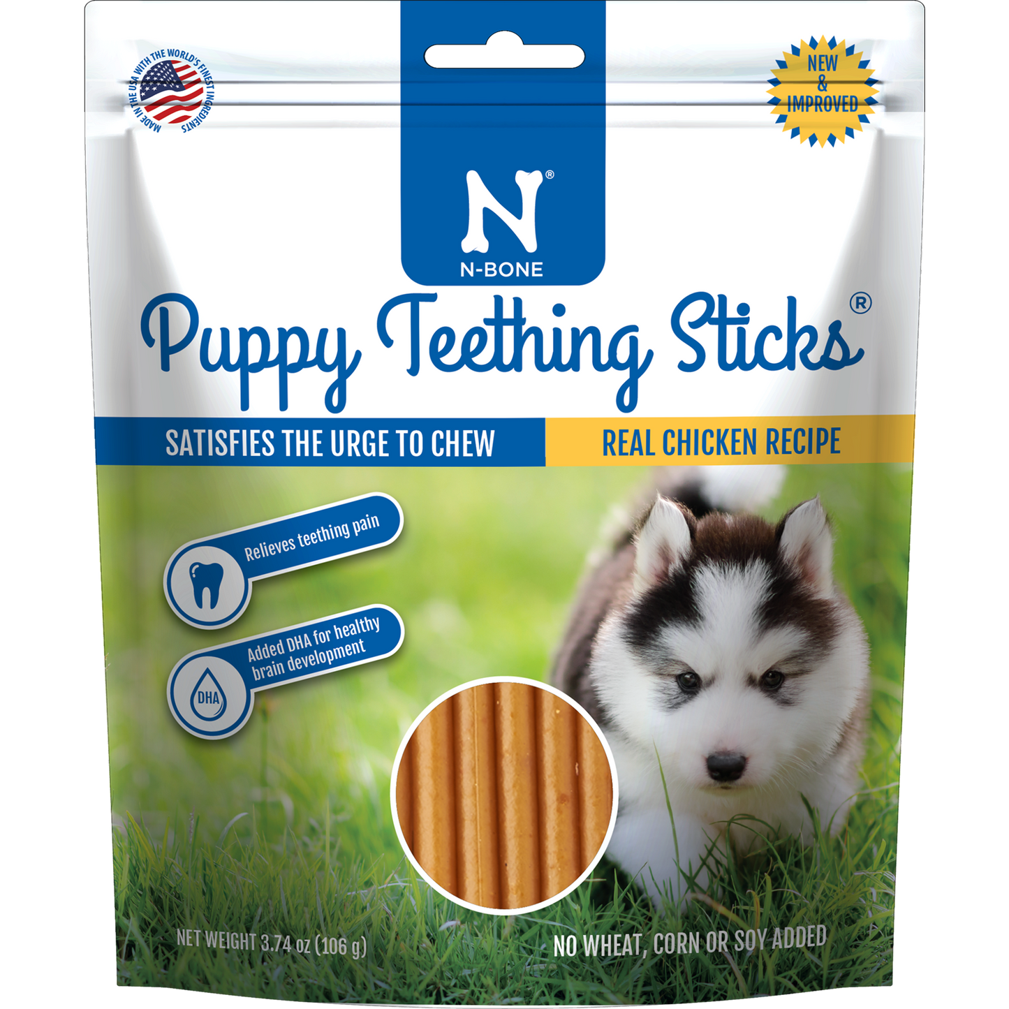 N-Bone® Puppy Teething Sticks Chicken Flavor