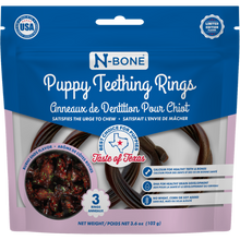 N-Bone Puppy Teething Rings Taste of Texas Burnt Ends Flavor