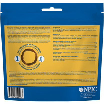 N-Bone Puppy Teething Rings Taste of Texas Chicken Fajitas Flavor