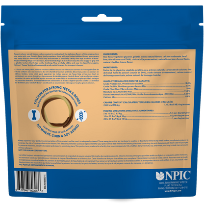 N-Bone Puppy Teething Rings Taste of Texas Queso Con Carne Flavor