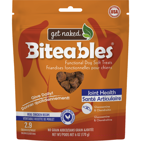 Get Naked® Biteables® Joint Health Functional Dog Soft Treats (1 Bag)