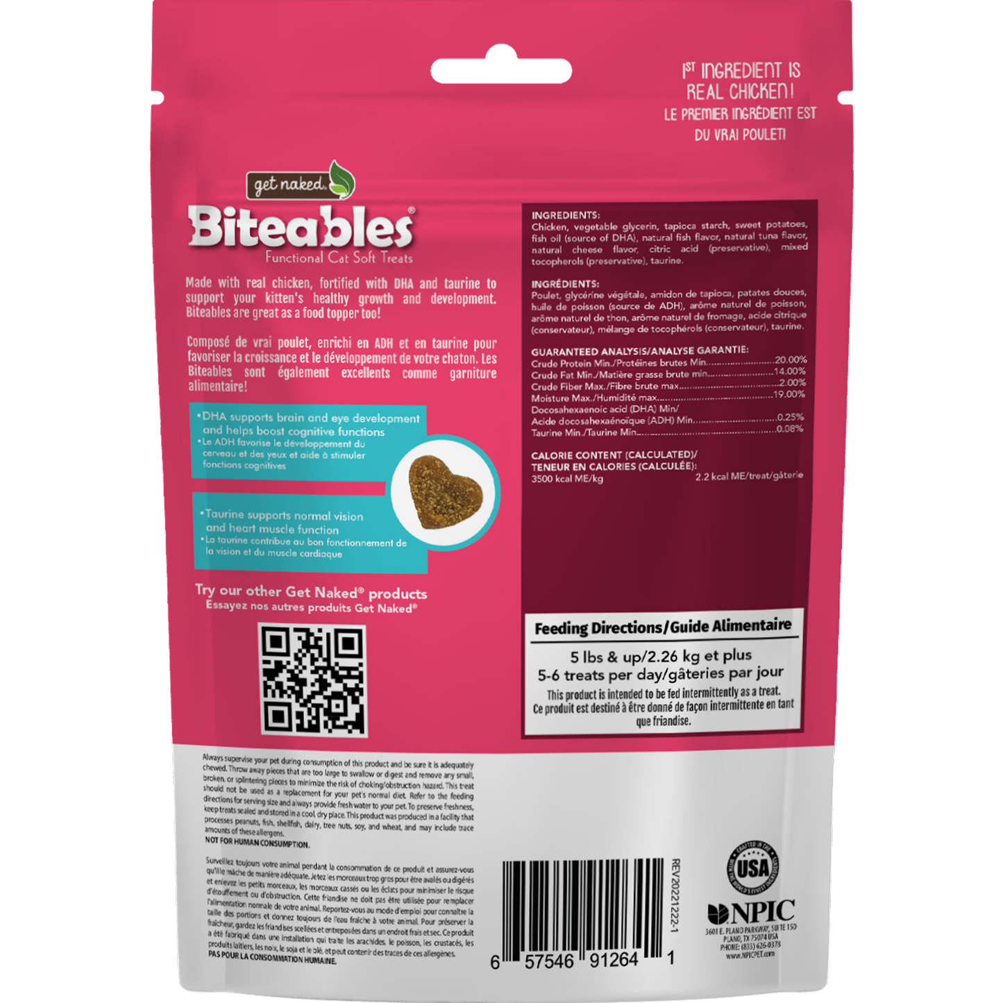 Get Naked® Biteables® Kitten Health+ Functional Soft Treats