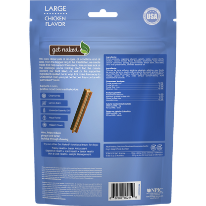 Get Naked® Calming Health Dental Dog Chew Sticks