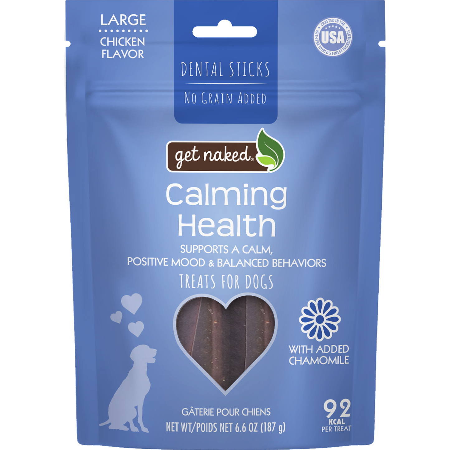 Get Naked® Calming Health Dental Dog Chew Sticks