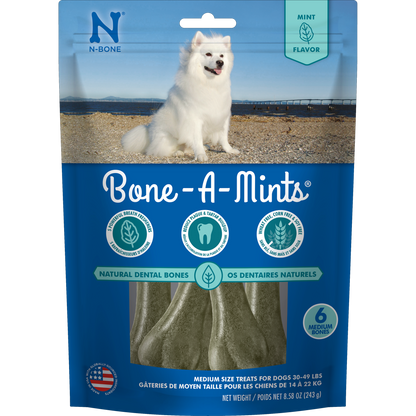 N-Bone® Bone-A-Mints® Medium Natural Dental Bones