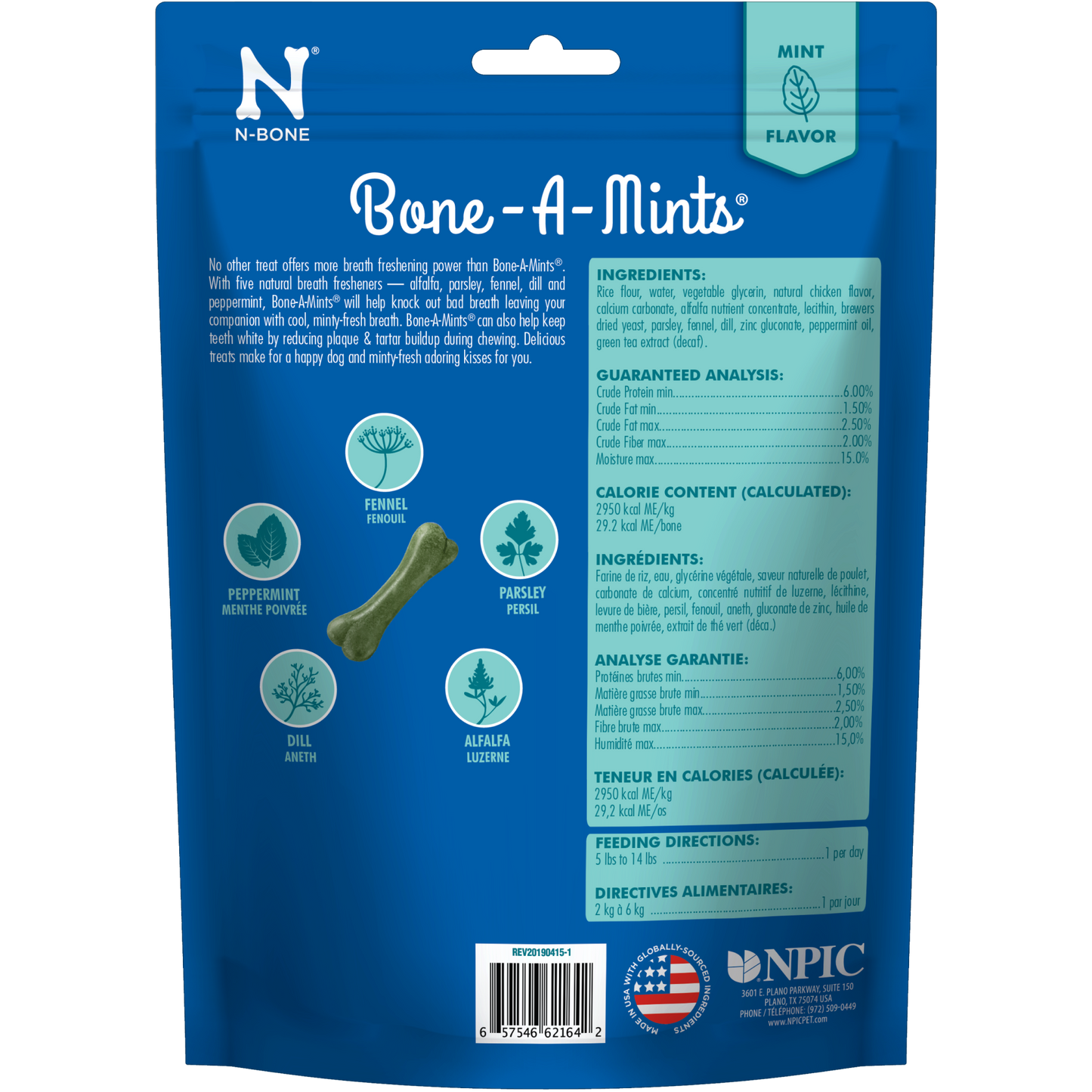 N-Bone® Bone-A-Mints® Mini Natural Dental Bones