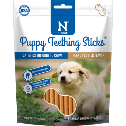 N-Bone® Puppy Teething Sticks Peanut Butter Flavor