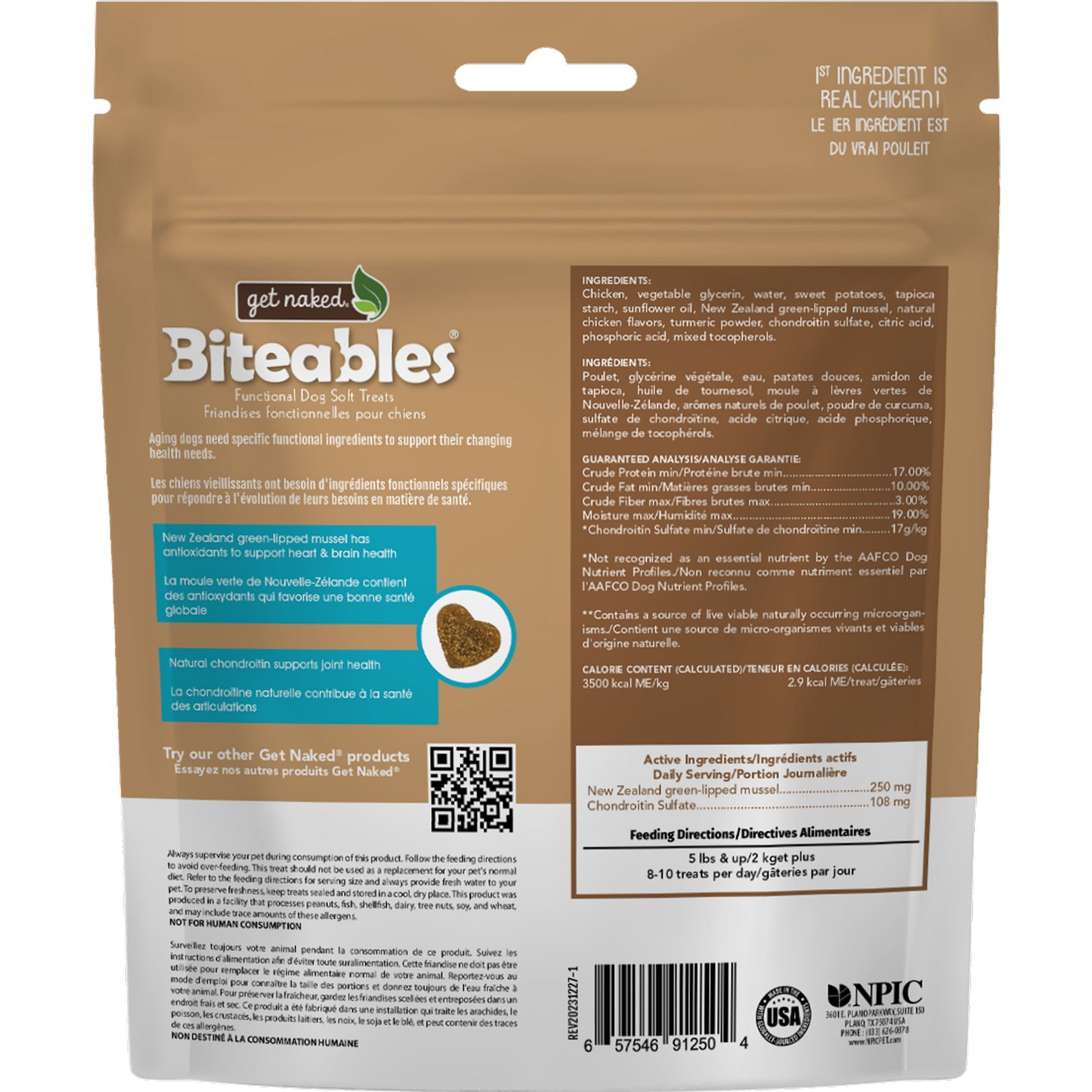 Get Naked® Biteables® Senior Health Functional Dog Soft Treats