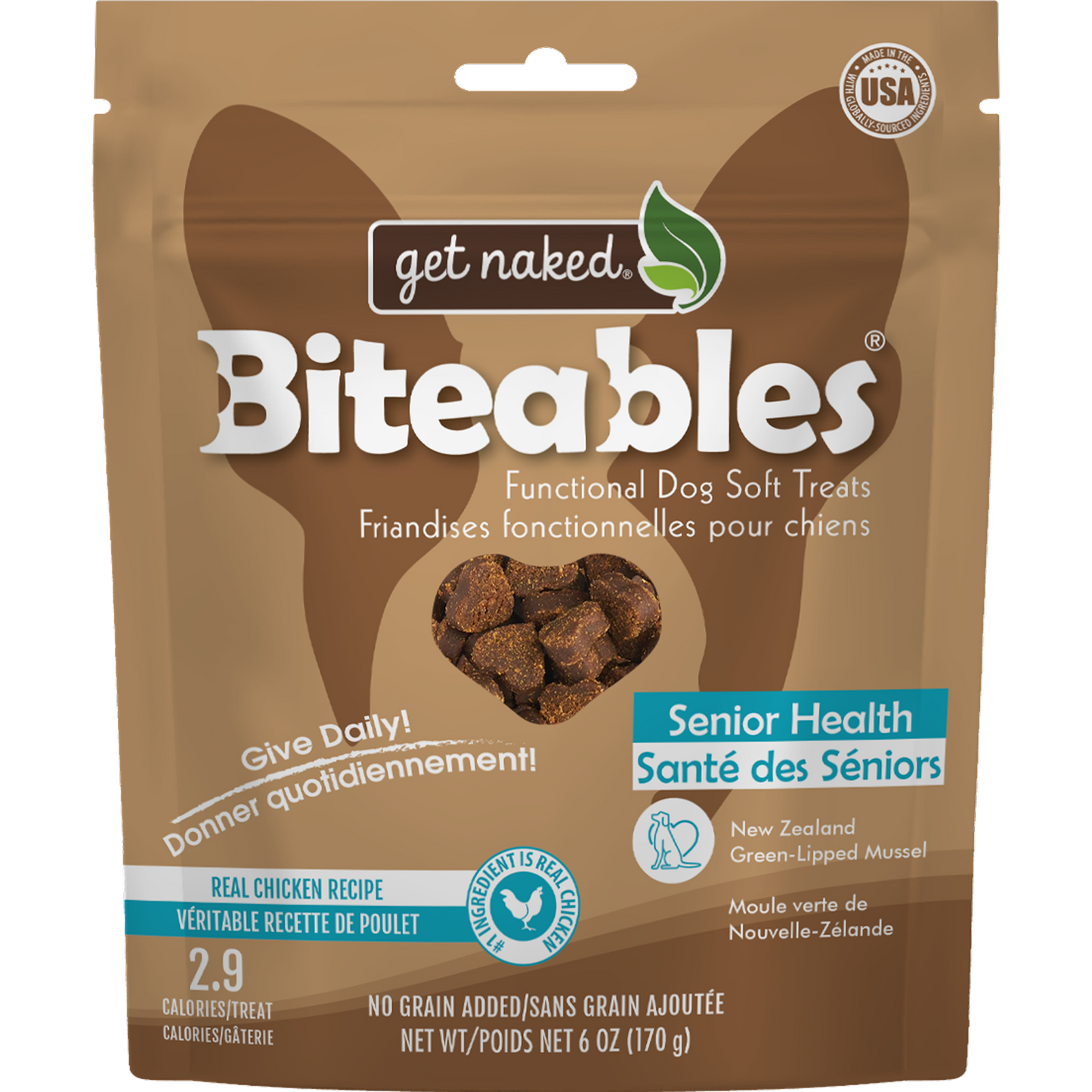 Get Naked® Biteables® Senior Health Functional Dog Soft Treats