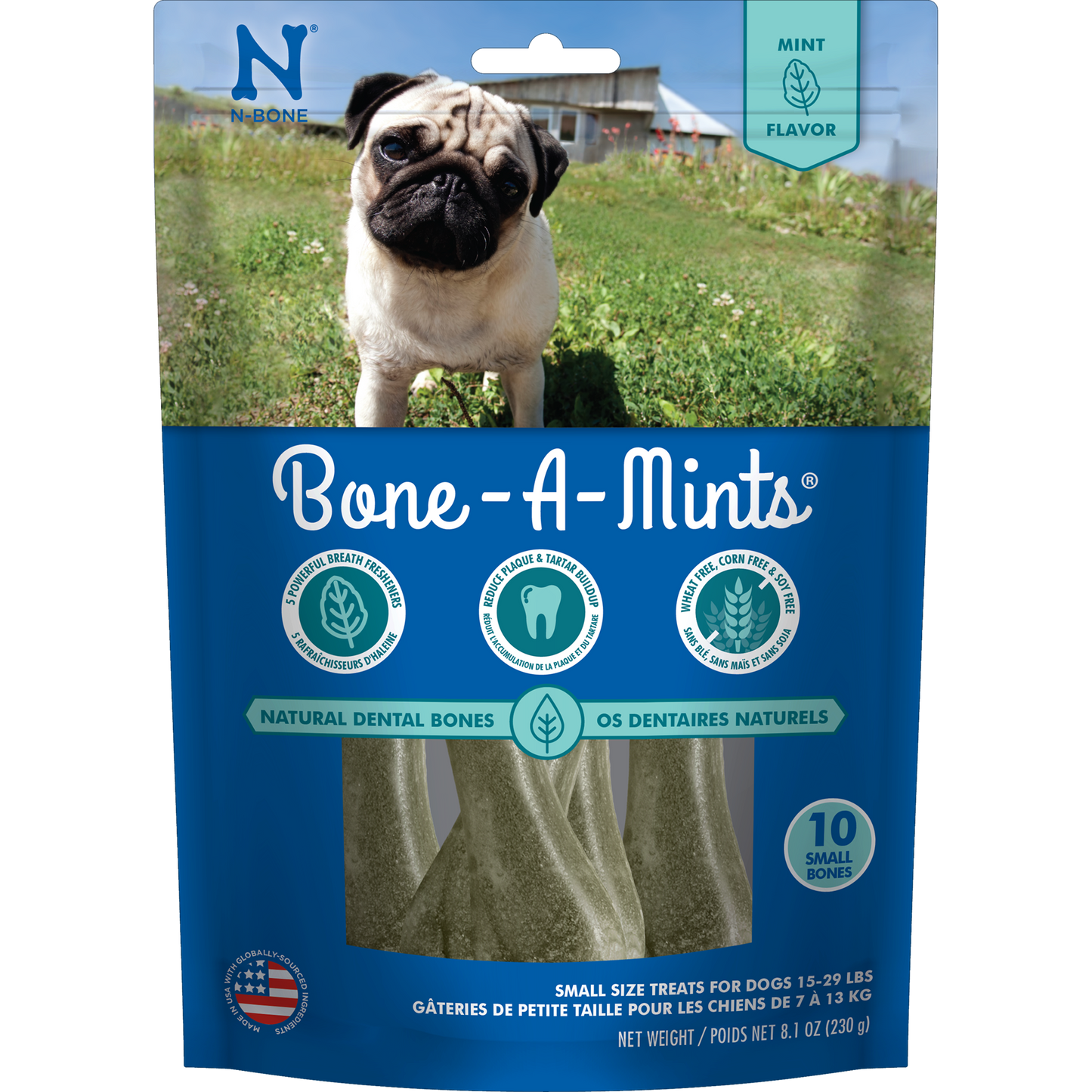 N-Bone® Bone-A-Mints® Small Natural Dental Bones