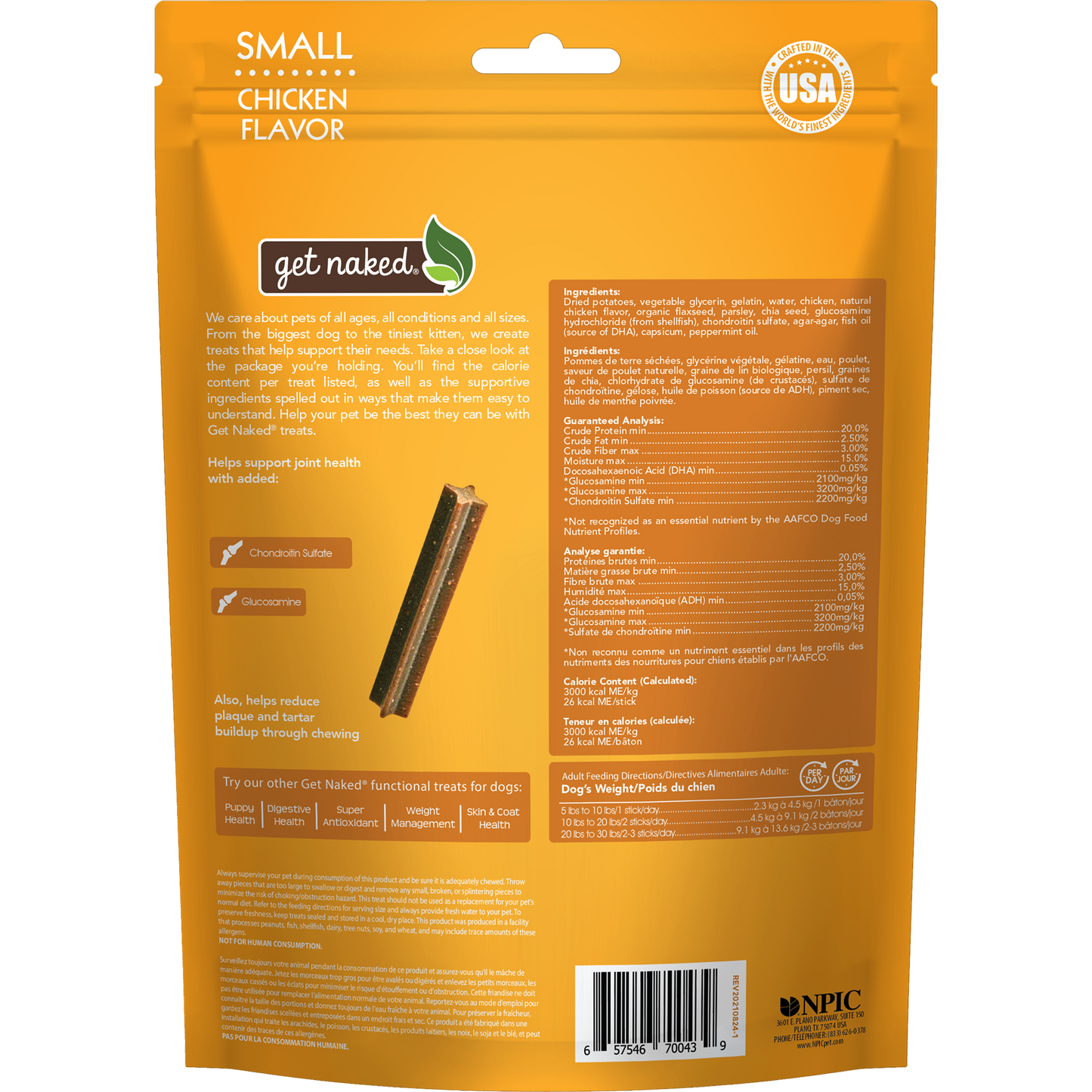 Get Naked® Joint Health Dog Dental Chew Sticks