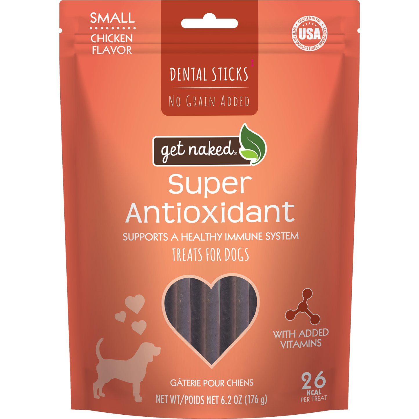 Get Naked® Super Antioxidant Dog Dental Chew Sticks