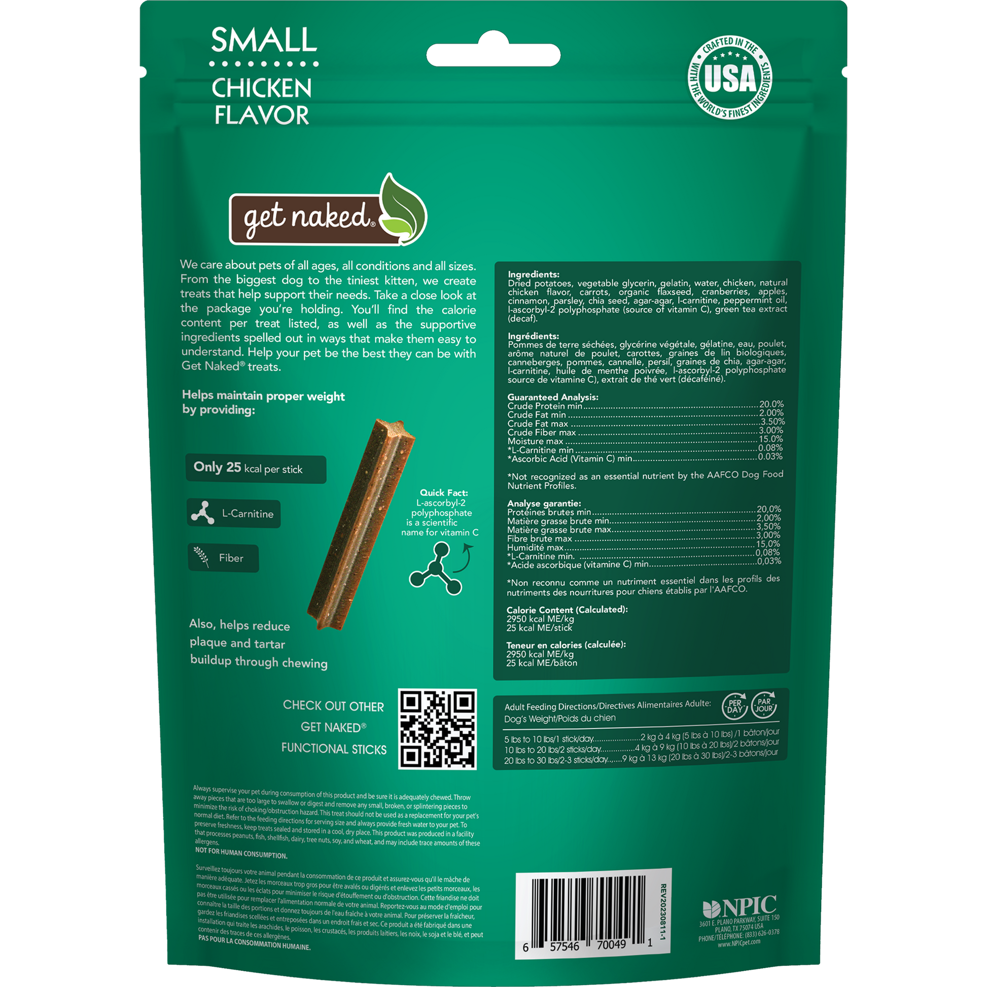 Get Naked Weight Management Dog Dental Chew Sticks NPIC Get Naked Weight Management Dog Dental Chew Sticks NPIC