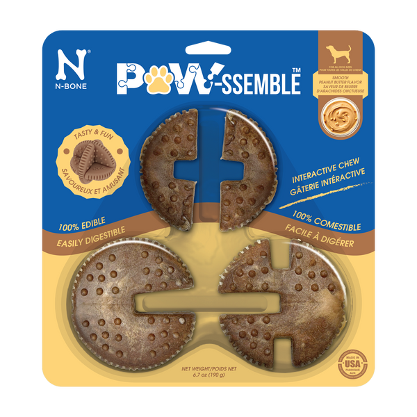 N-Bone® Paw-ssemble™ Interactive Chew, Peanut Butter Flavor (1 Unit)