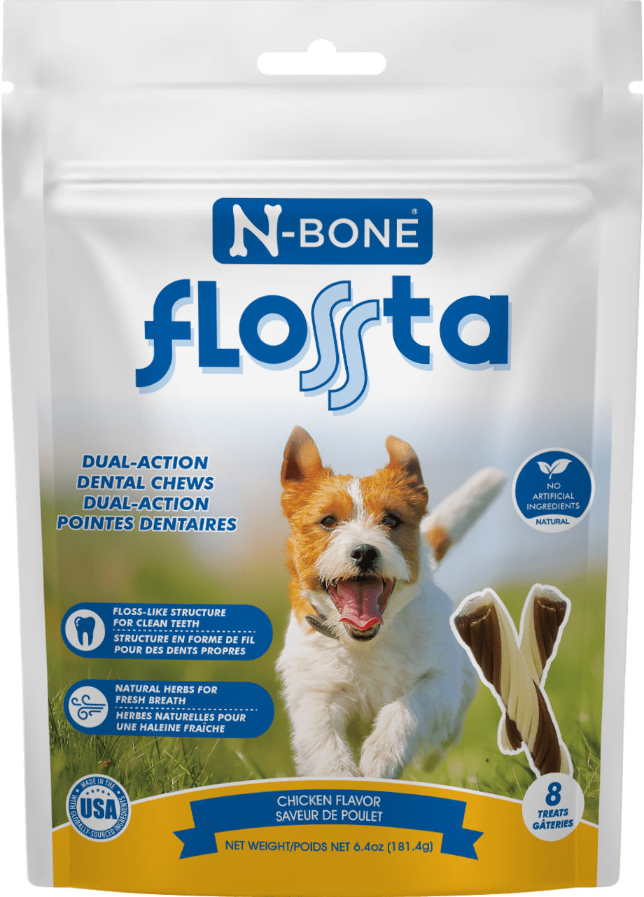 N-Bone Flossta Dual-Action Dental Chews Chicken Flavor