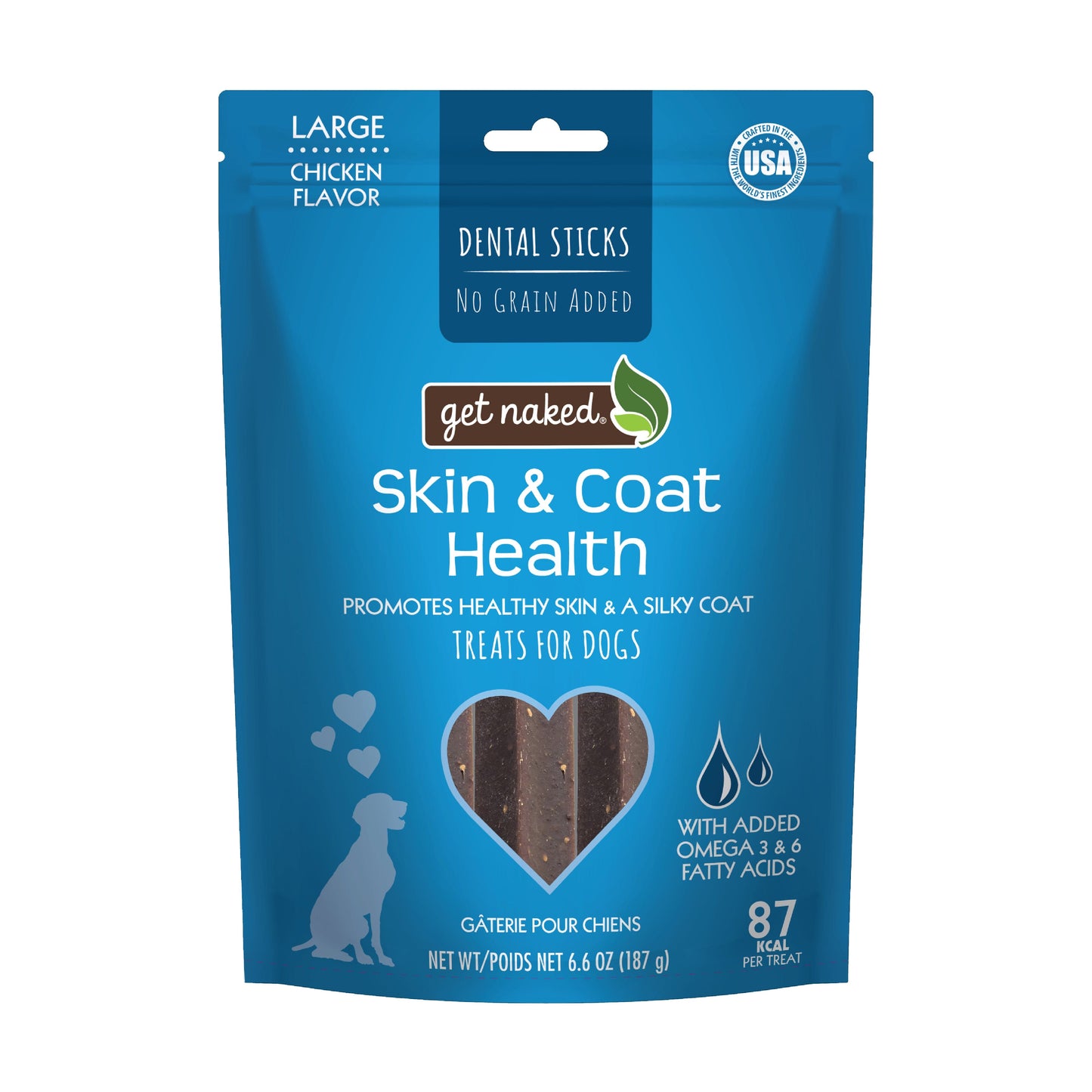 Get Naked® Skin & Coat Health Dog Dental Chew Sticks