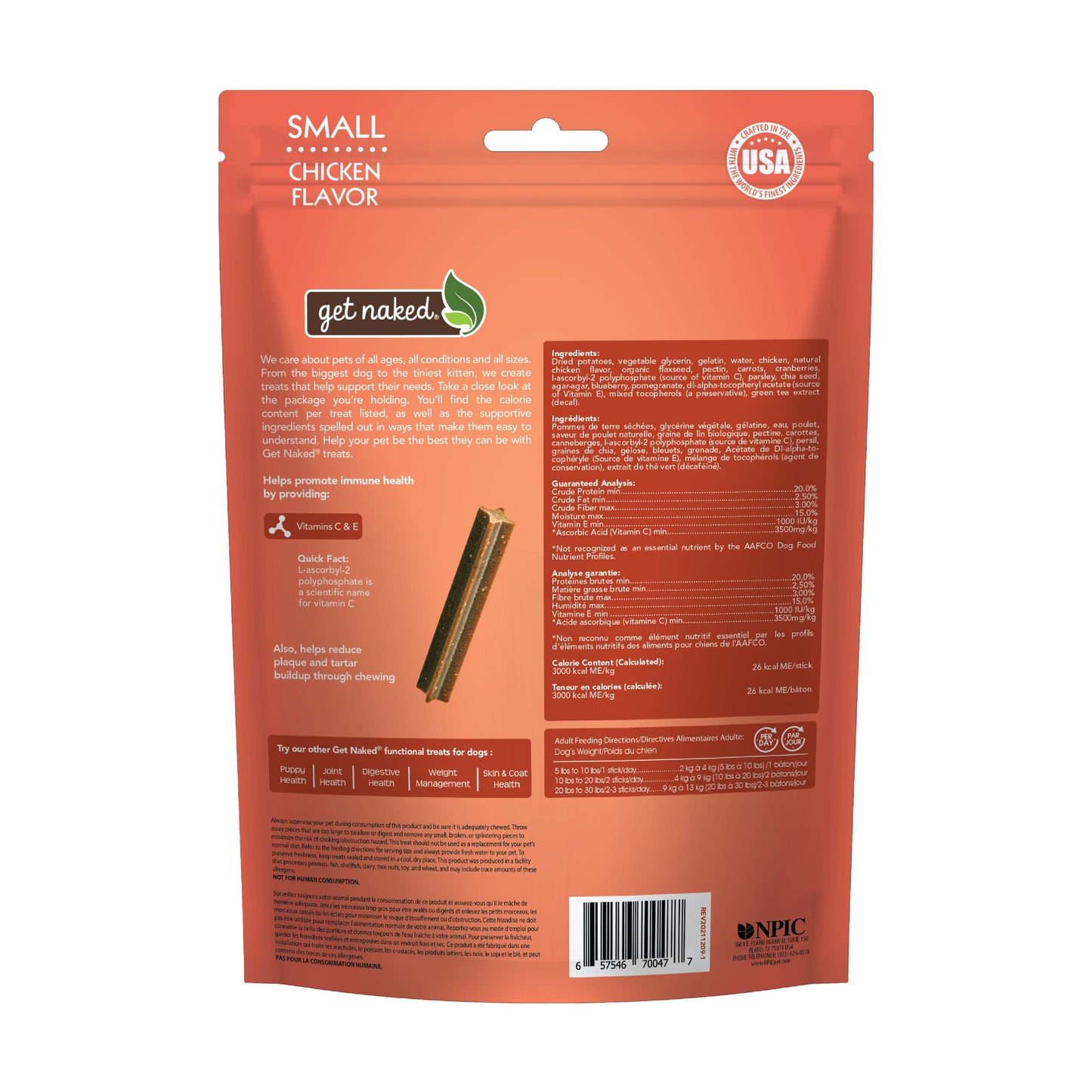 Get Naked® Super Antioxidant Dog Dental Chew Sticks