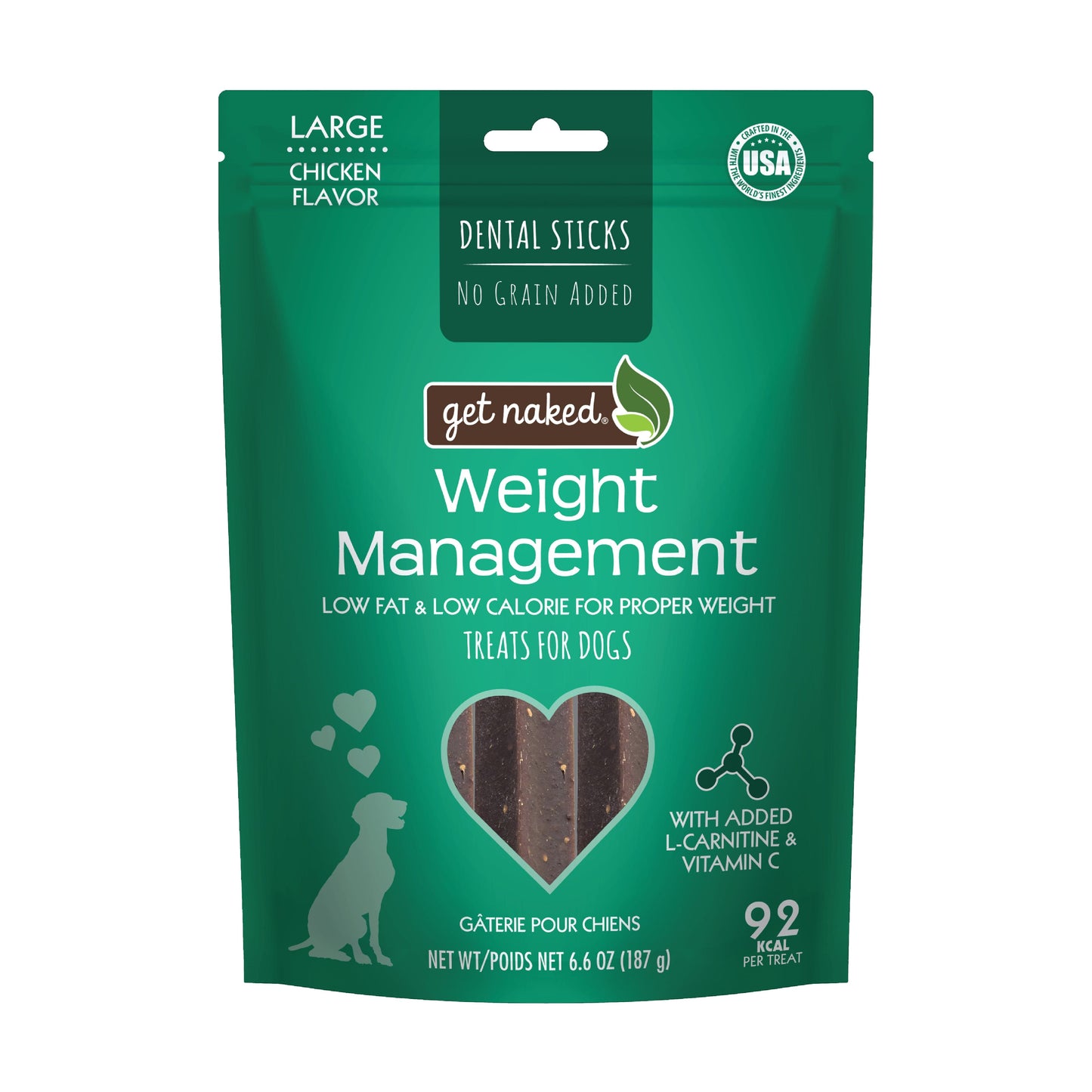 Get Naked® Weight Management Dog Dental Chew Sticks