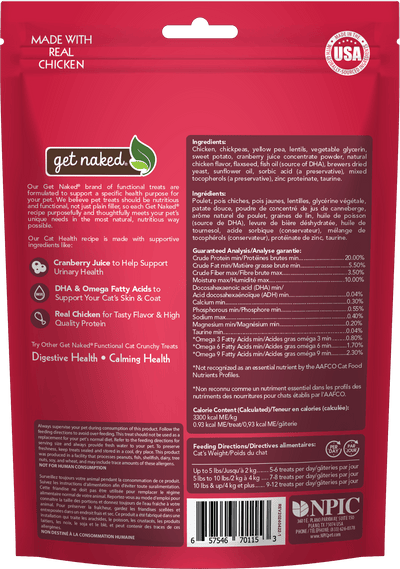 Get Naked® Cat Health with Cranberry Juice Crunchy Treats