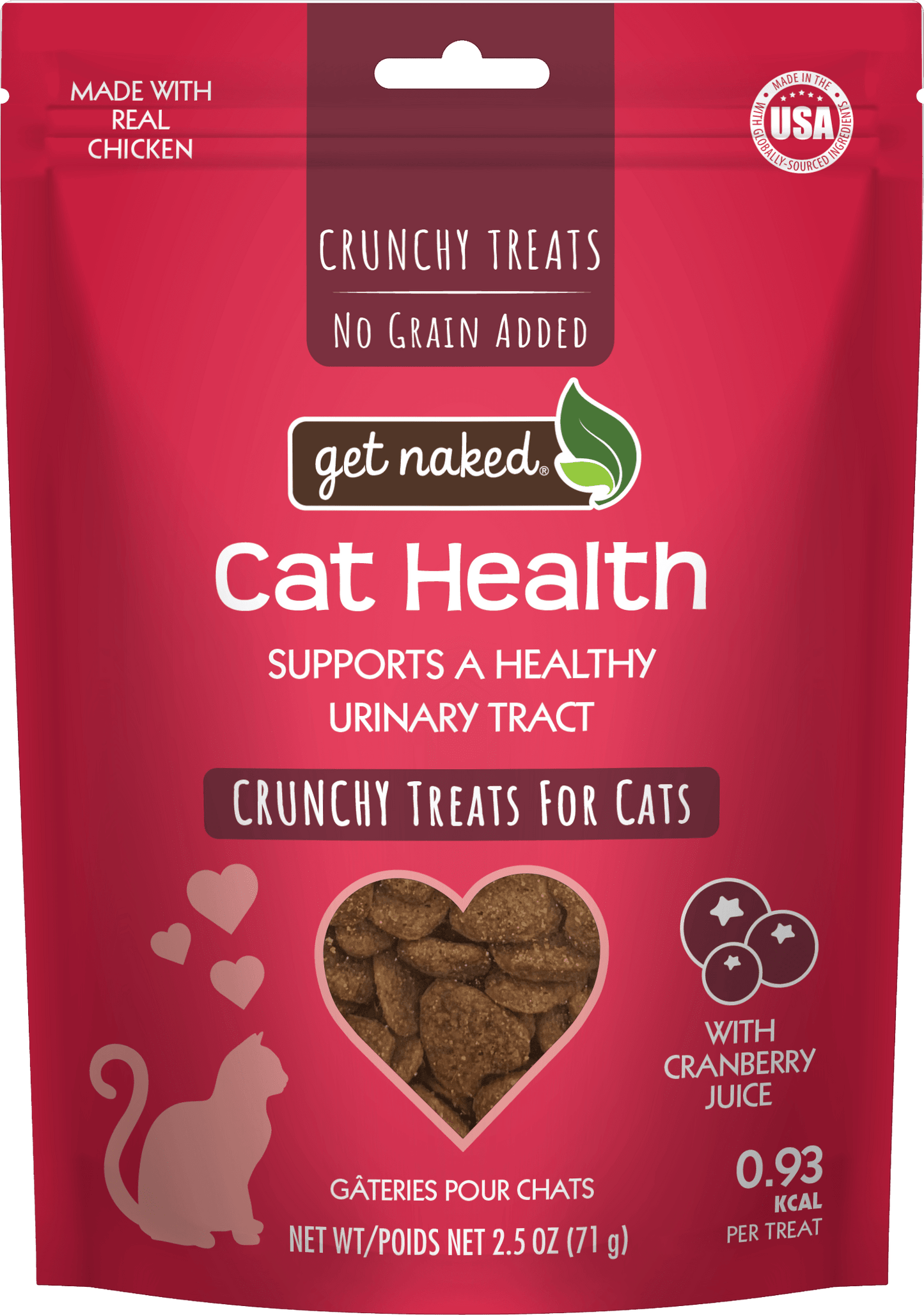 Get Naked® Cat Health with Cranberry Juice Crunchy Treats