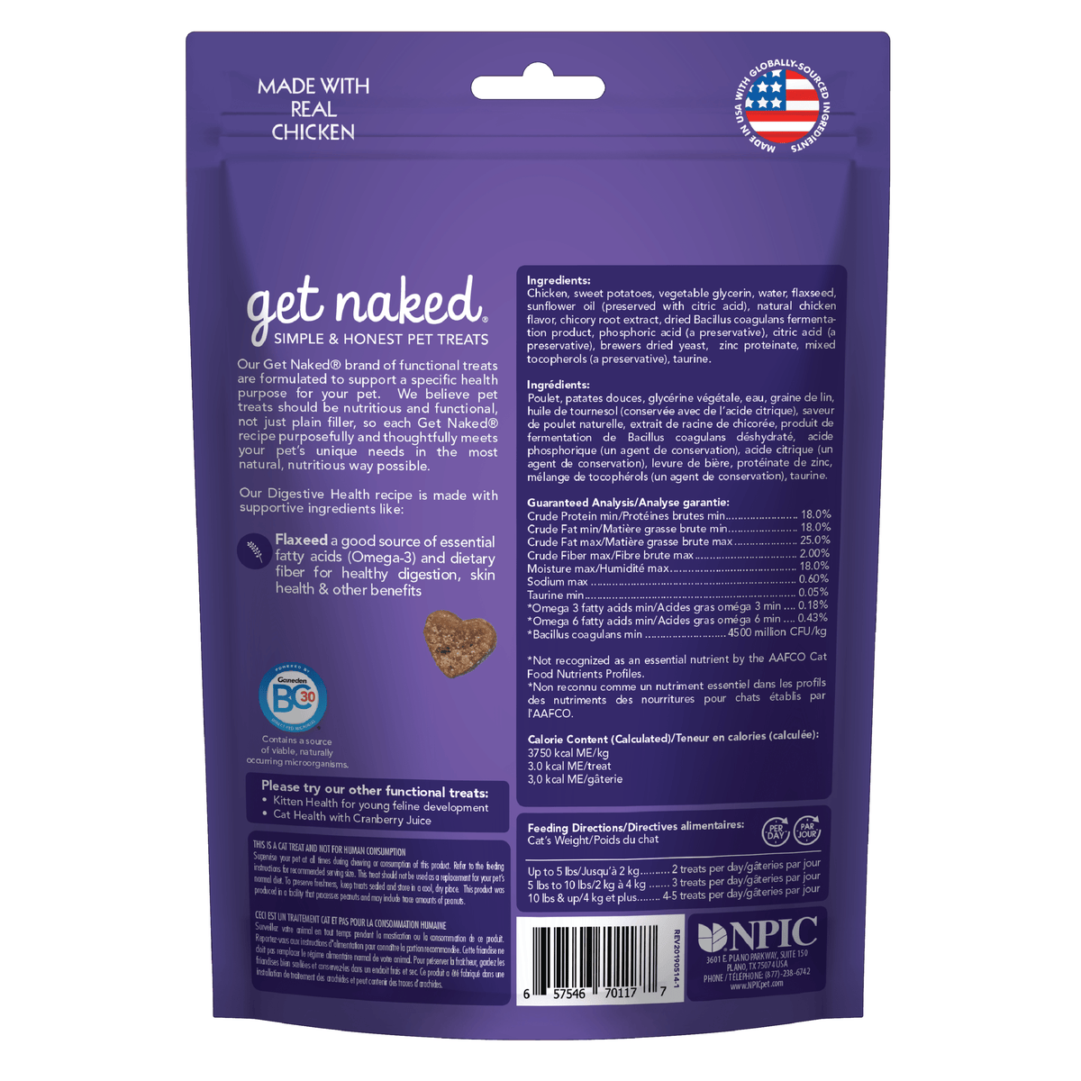 Get Naked Everyday Cat Wellness Functional Treat Variety Pack, 3-Pack