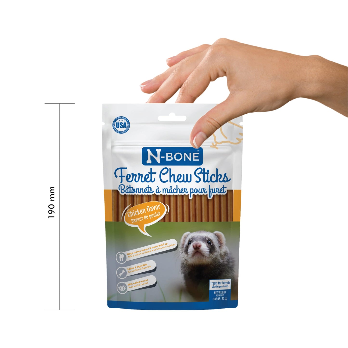 N-Bone® Ferret Chew Sticks Chicken Flavor