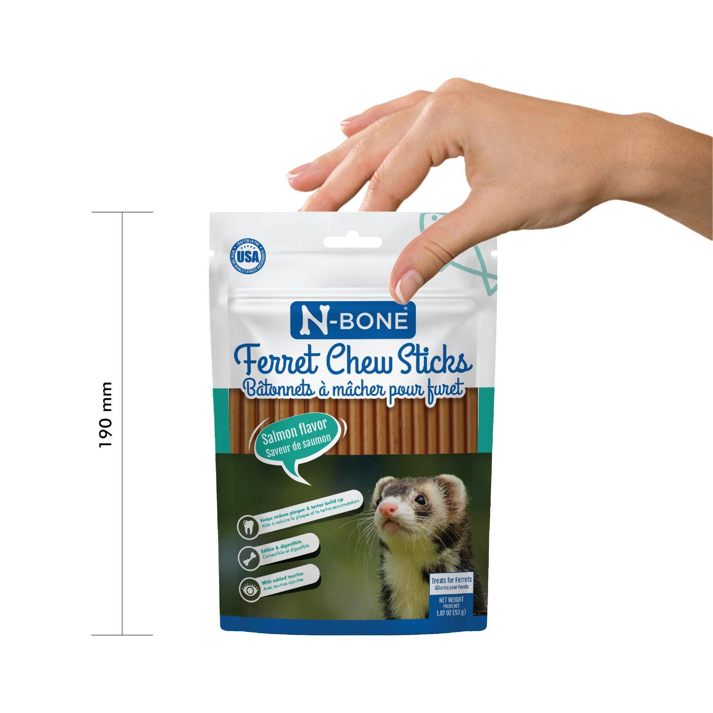 N-Bone® Ferret Chew Sticks Salmon Flavor