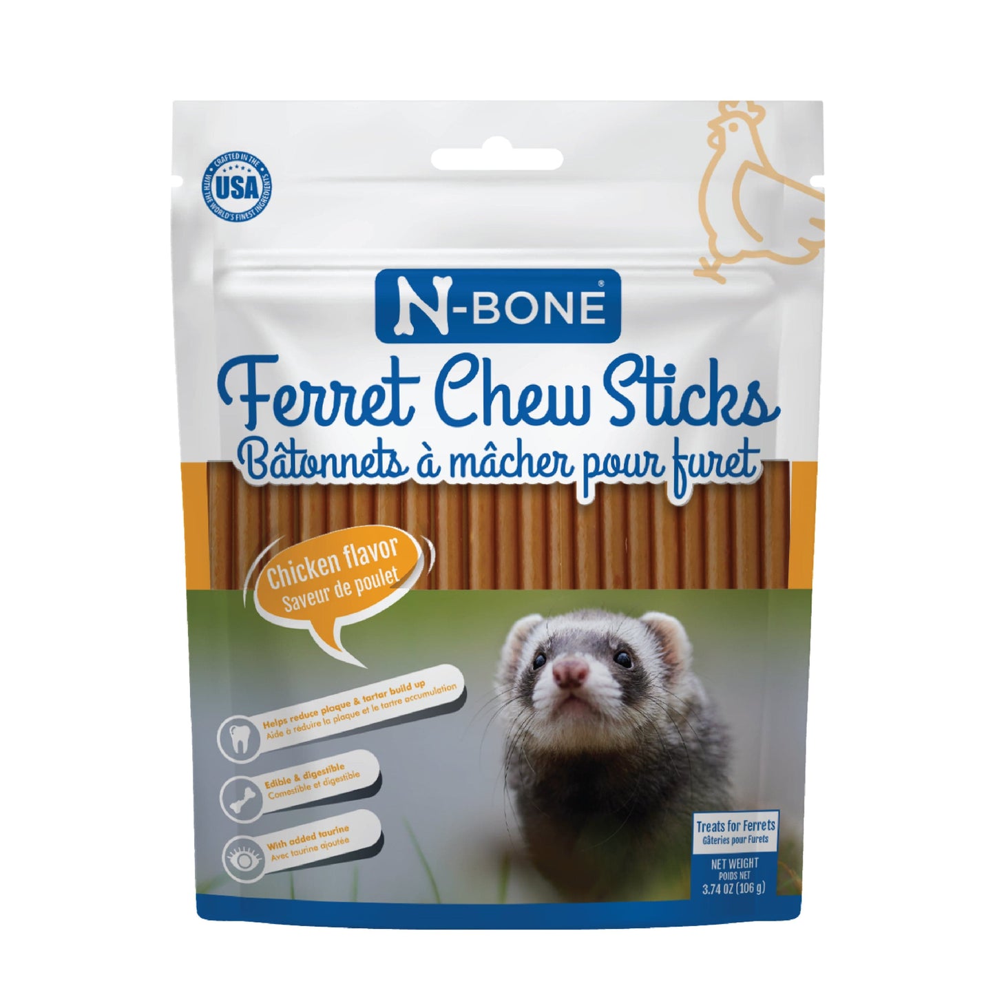 N-Bone® Ferret Chew Sticks Chicken Flavor