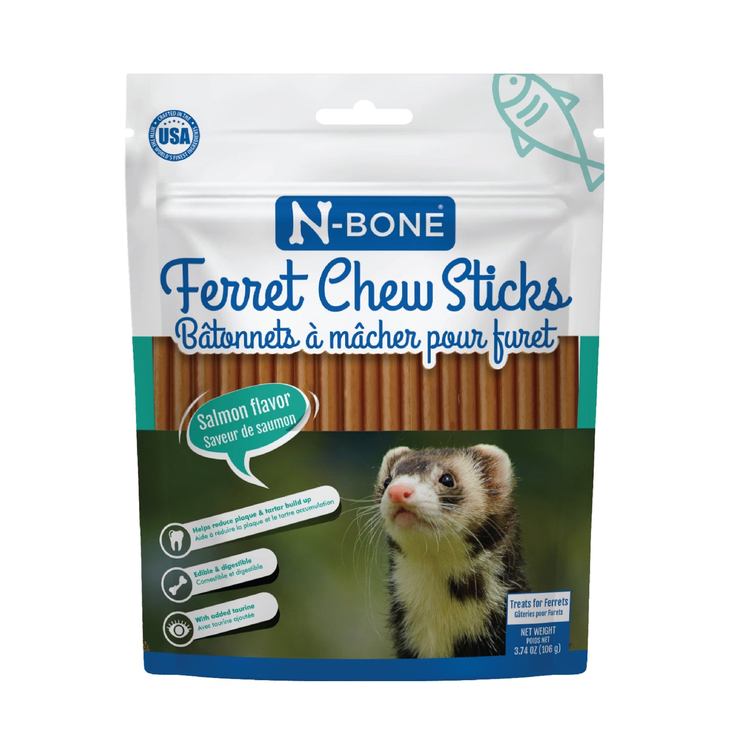 N-Bone® Ferret Chew Sticks Salmon Flavor