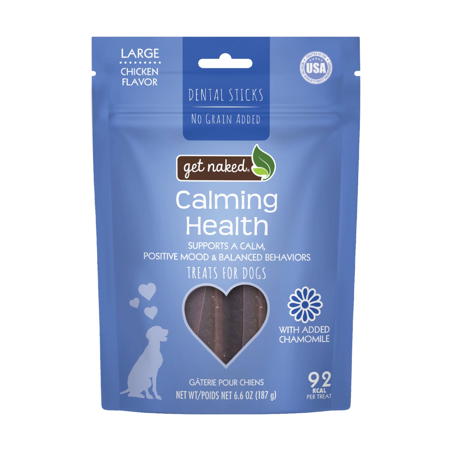 Get Naked® Calming Health Dental Dog Chew Sticks