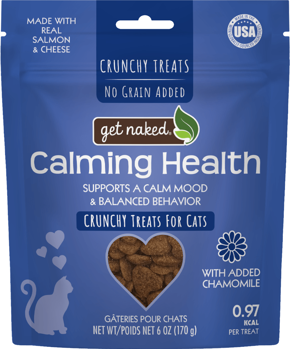 Get Naked® Calming Health Functional Crunchy Treats for Cats, Salmon & Cheese Flavor