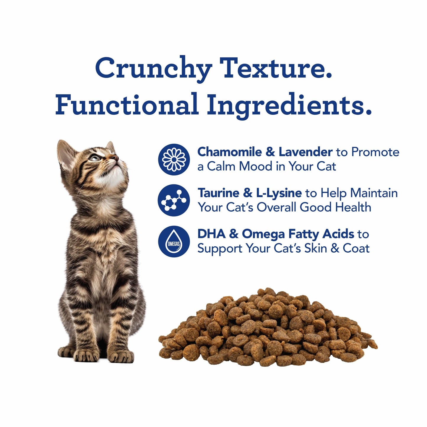 Get Naked® Calming Health Functional Crunchy Treats for Cats, Salmon & Cheese Flavor