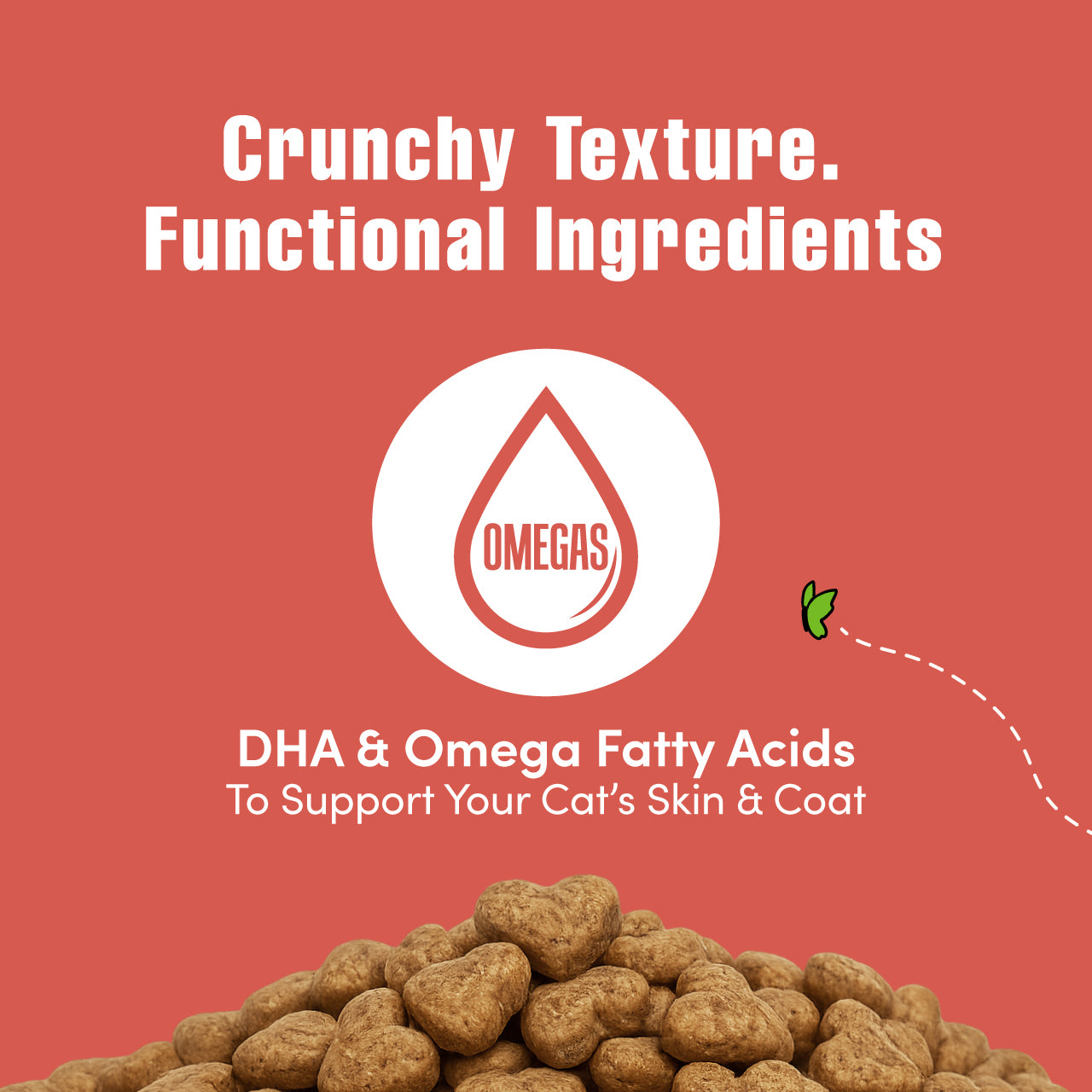 Get Naked® Calming Health Functional Crunchy Treats for Cats, Salmon & Cheese Flavor