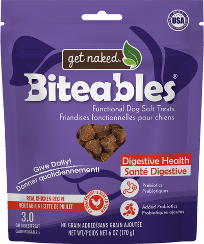 Get Naked® Biteables® Digestive Health Functional Dog Soft Treats