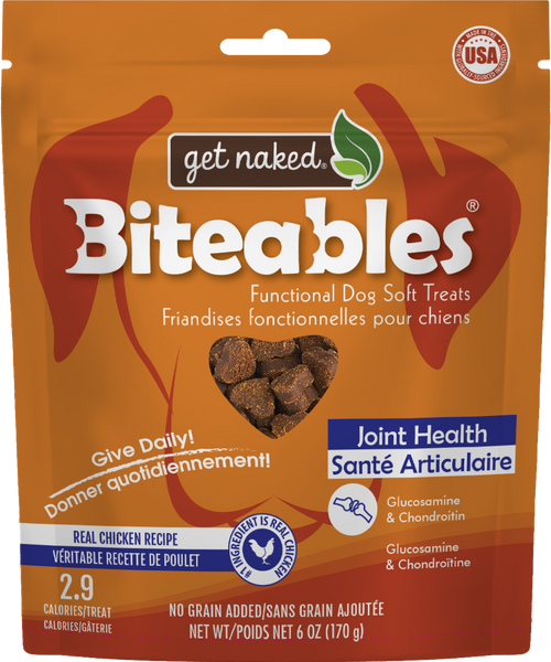 Get Naked® Biteables® Joint Health Functional Dog Soft Treats – NPIC