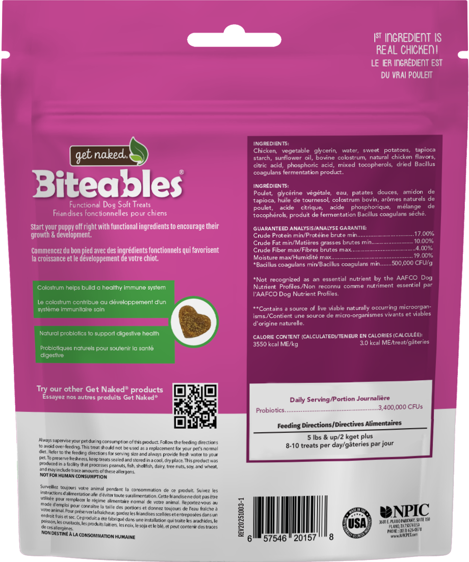 Get Naked® Biteables® Puppy Health Functional Soft Treats
