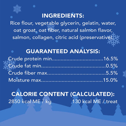 N-Bone® Holiday Chime Dental Chews Long-Lasting & Fun Limited Edition Salmon Flavor (6 Sticks)