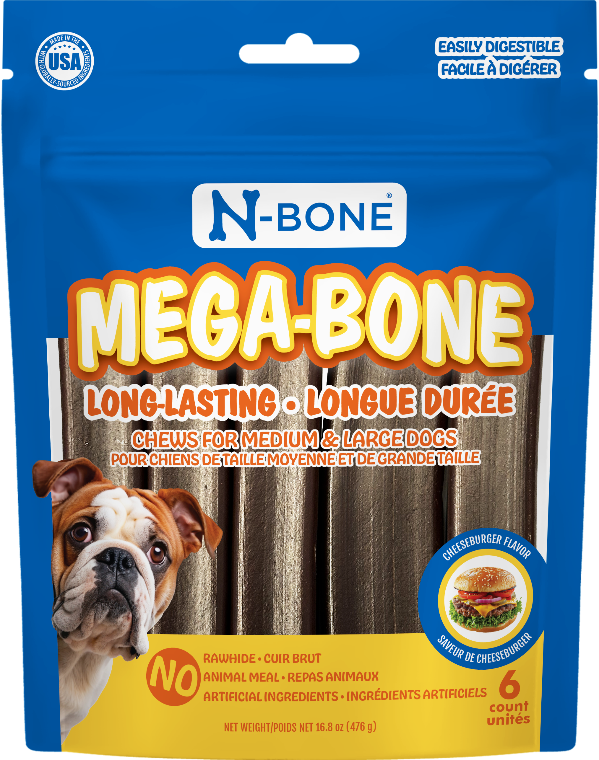 Mega-Bone Cheeseburger